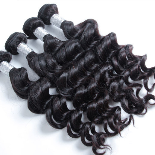 قطعتان 8A شعر طبيعي عذراء بيرو نسج طبيعي أسود 1