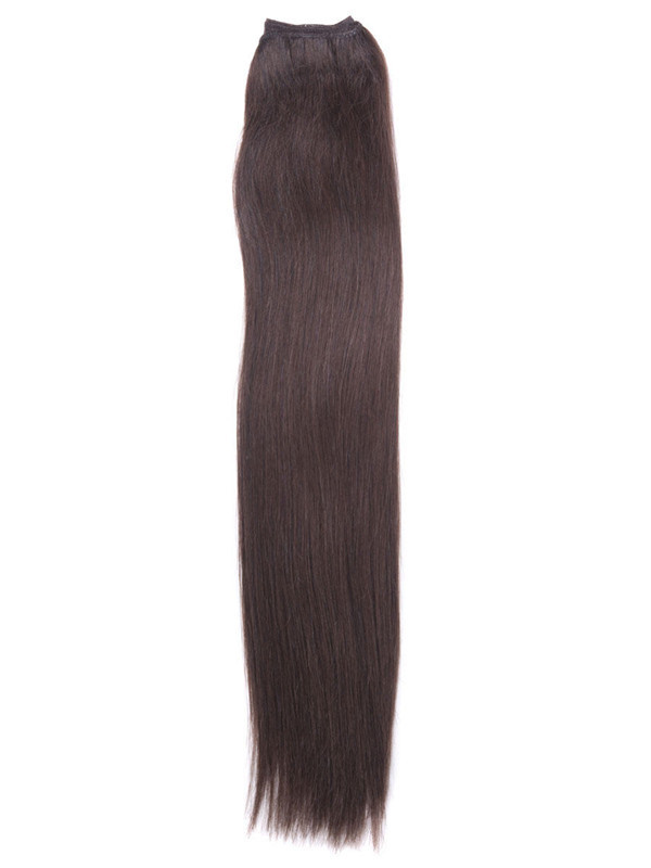 Mellembrun(#4) Silkeagtig Straight Remy Hair Weave 1