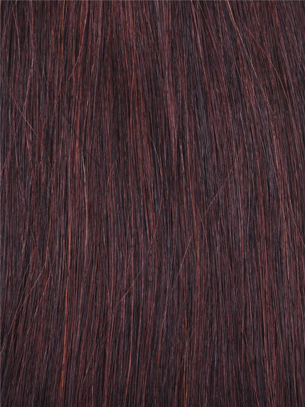 Medium Brown(#4) Silky Straight Remy Hair Weave 2