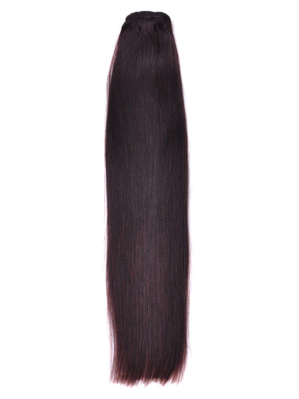 Mörkbrun(#2) Silkeslen Rak Remy Hair Wefts 0