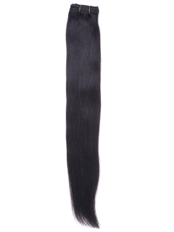 Cheap Natural Black(#1B) Silky Straight Virgin Human Hair Weave rhw006 0