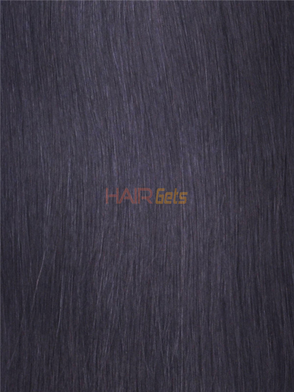 Дешевые натуральные черные (# 1B) шелковистые прямые человеческие волосы Remy Weave 1