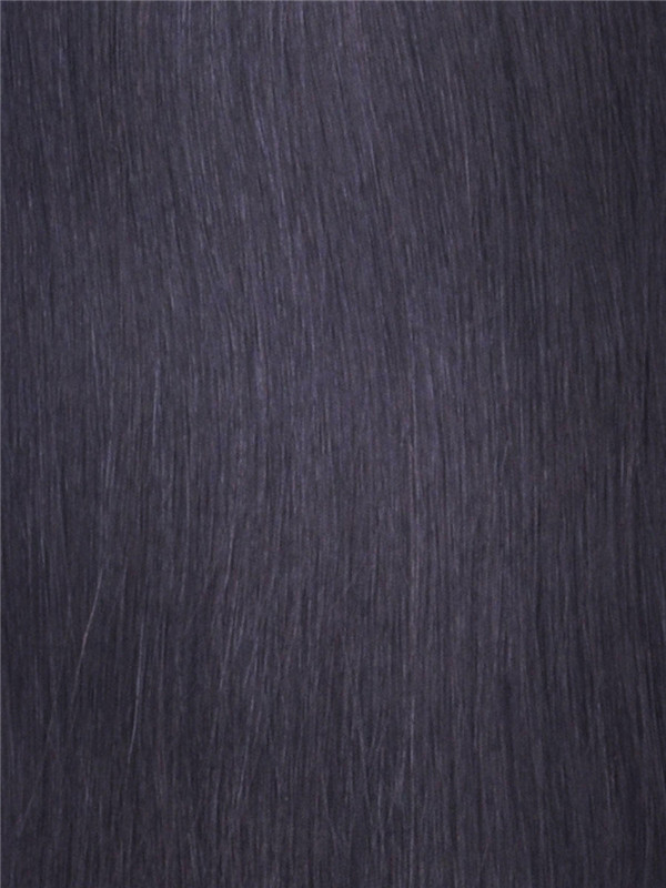 Дешевые натуральные черные (# 1B) шелковистые прямые человеческие волосы Remy Weave 1