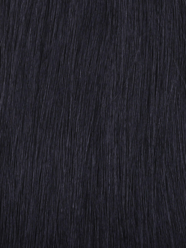 Jet Black(#1) Silky Straight Remy Hair Bundles 1