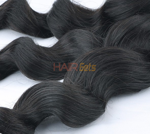 7A Virgin Thailand Hair Weave Loose Wave Black Natural 0