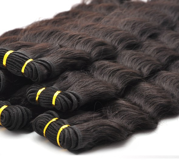 7A Virgin Thailand Hair Weave Deep Wave Natural Black 0