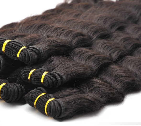 7A Virgen Tailandia Cabello Armadura Onda profunda Natural Negro 0