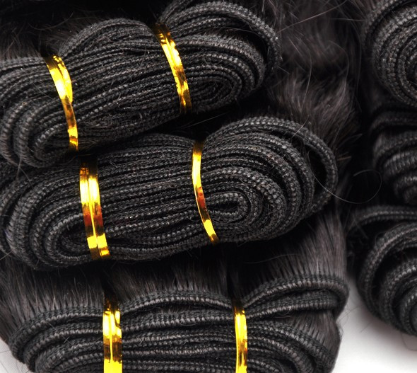 7A Virgen Tailandia Cabello Armadura Onda profunda Natural Negro 2