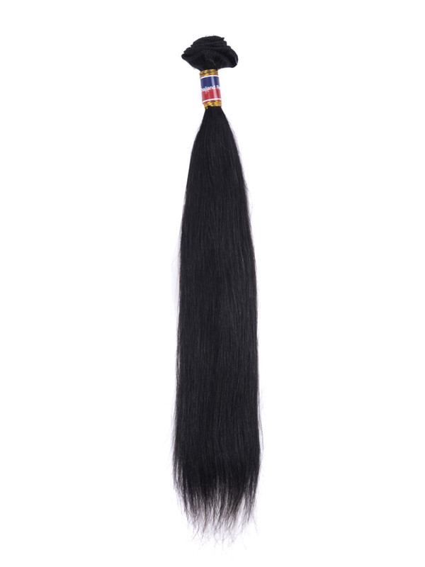 7A Virgin Thailand Silky Straight Hair Weave Naturschwarz 0