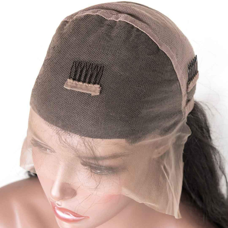 Perucas de cabelo humano frontal de renda corporal 360 com cabelo de bebê, 10-28 polegadas 2