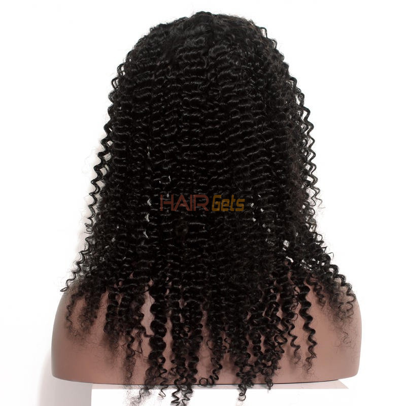 Human Hair Wig, Curly 360 Lace Frontal Wigs Soft Like Silk, 10-30 inch 1