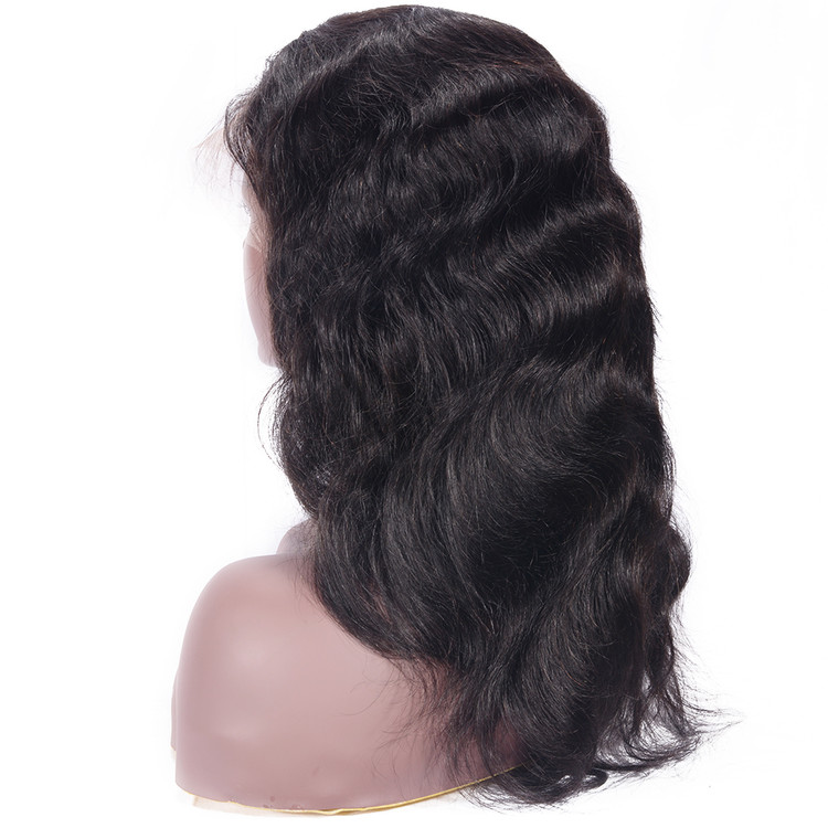 Peluca frontal de encaje Natural Wave 360, 8-26 pulgadas Hermosa 1