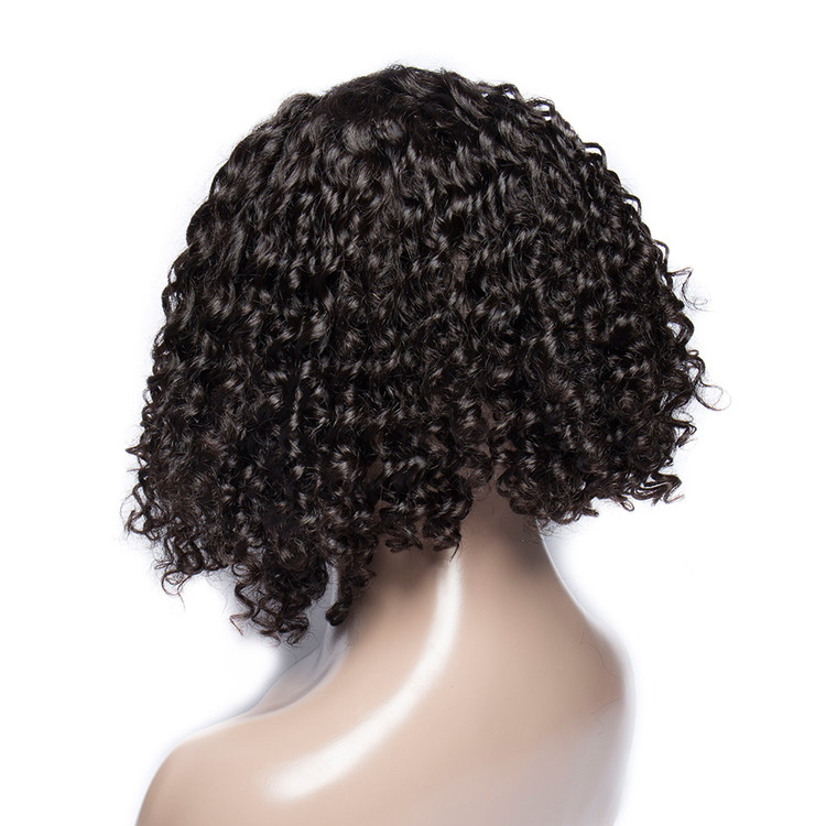 Curly Lace Front Bob Wigs, 100% Human Hair Wigs On Sale 0