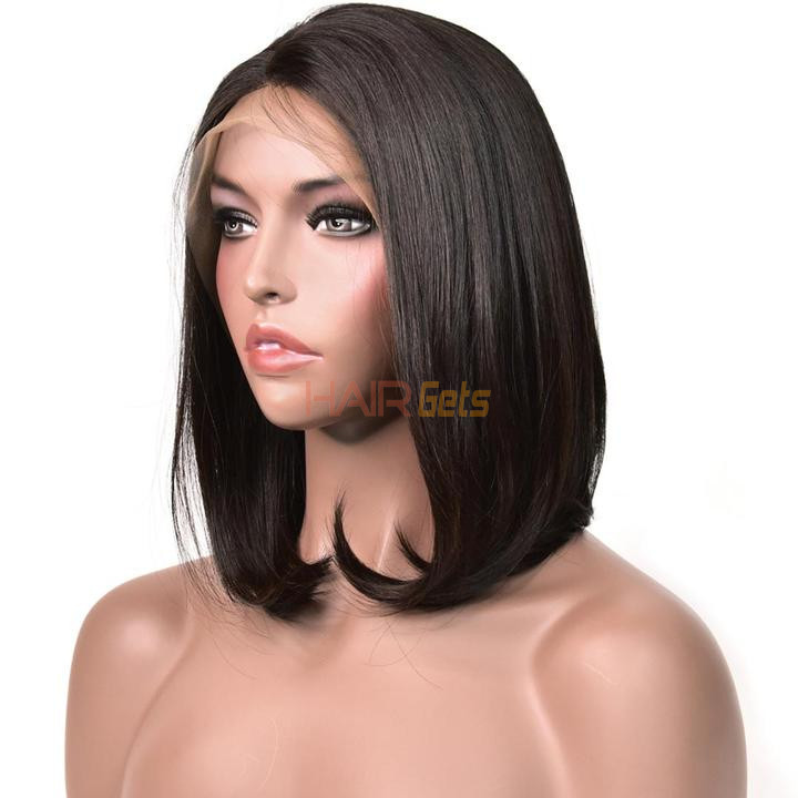 360 Lace Frontal Straight Bob Wigs 10 дюймов-30 дюймов, настоящий парик из человеческих волос 0