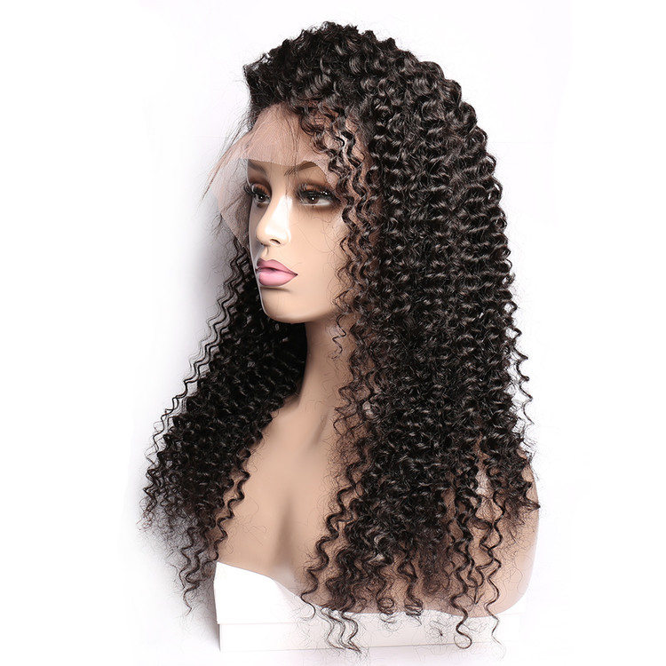 Loose Curly 360 Lace Frontal Wigs, Human Hair Wigs With Discount 12-28 Inch 360lfw010 0