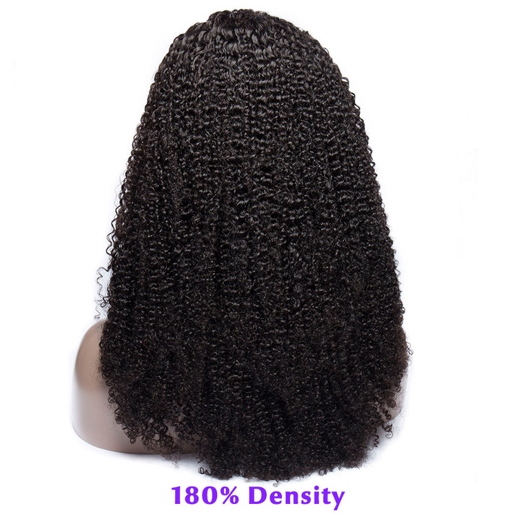 Kinky Curly 360 Lace Frontal Pruik, 100% Maagd Haar Krullende Pruiken 8A Voor Dames 1