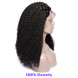 Kinky Curly 360 Lace Frontal Perücke, 100% reines Haar, lockige Perücken 8A für Frauen 2 small