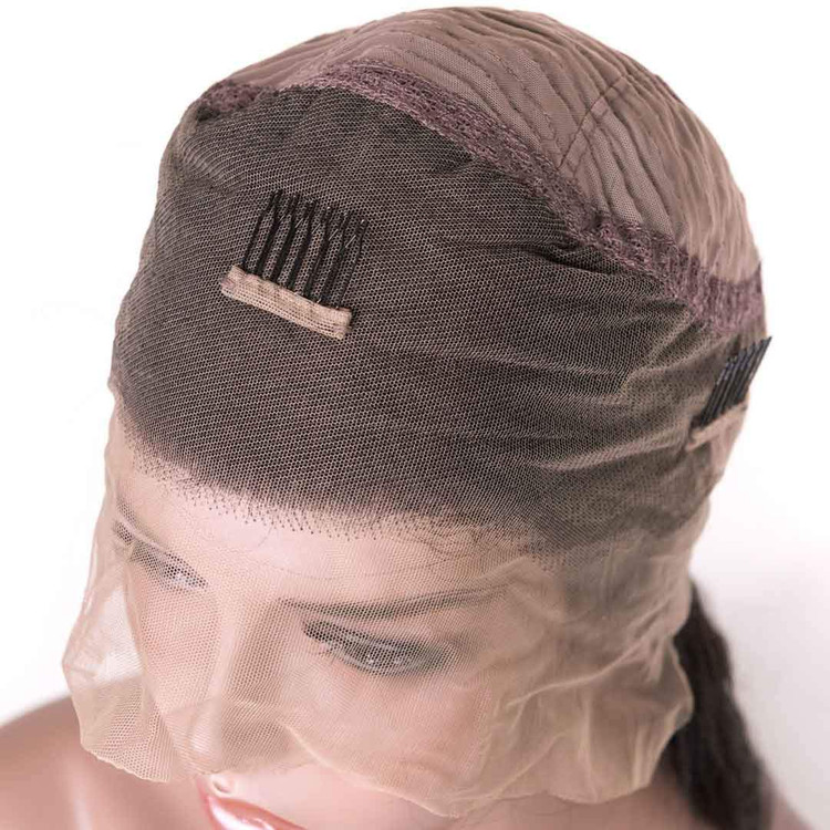 Pelucas con ondas de agua de cabello humano frontal de encaje 360, 10-30 pulgadas lisas 3