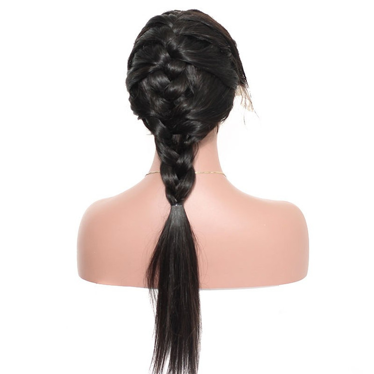 Шелковистый прямой полный парик шнурка, парики 100% человеческих волос девственницы 8-28 дюймов 3