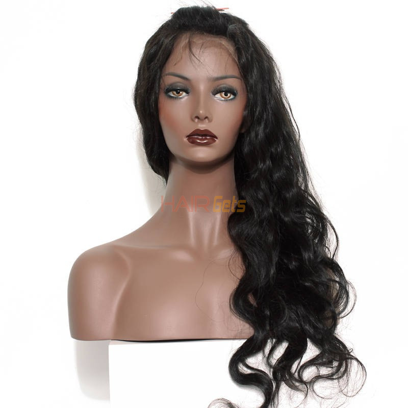 Объемная волна, полностью кружевные парики из человеческих волос с детскими волосами, 10-30 дюймов 0