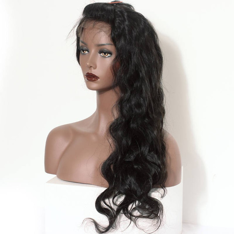 Body Wave Full Lace-pruiken van echt haar met babyhaar, 10-30 inch 1