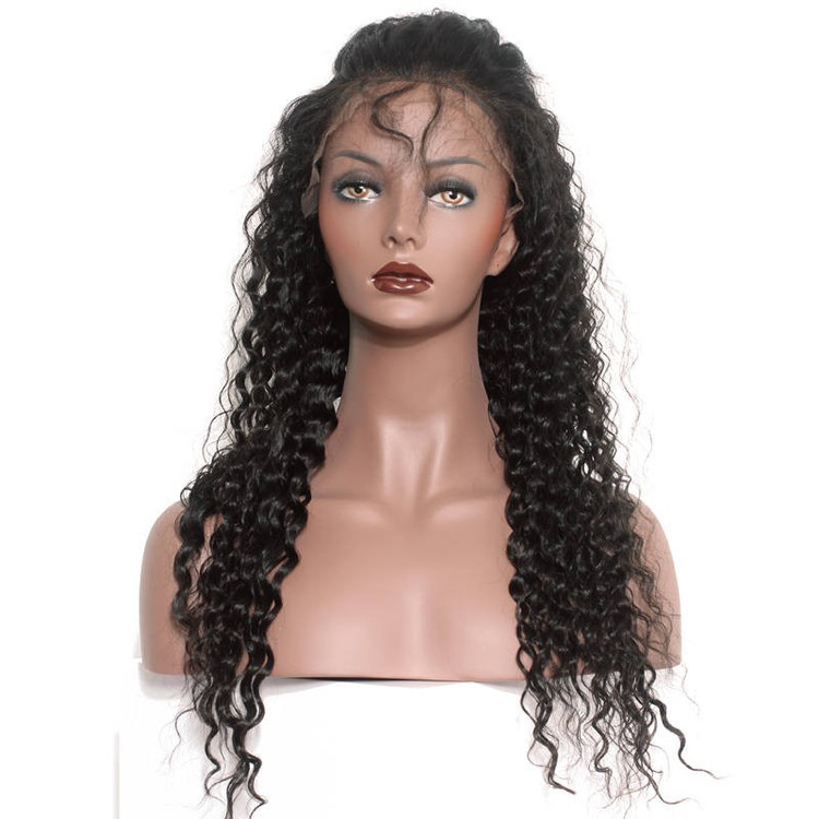 Soft like Silk Deep Wave Full Lace Human Hair Wig, 10-28 inch Lace Wigs 0