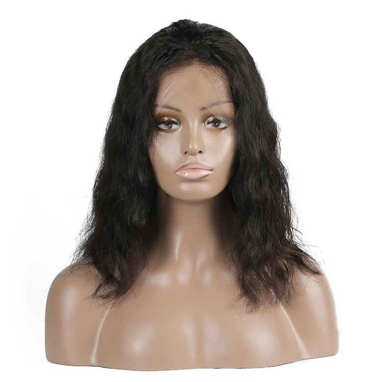 Короткий волнистый парик Боба на шнурке, 8-30-дюймовые парики из человеческих волос для женщин 0