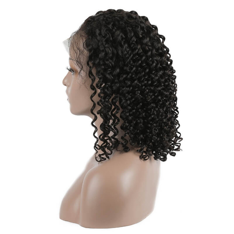 Perruques bouclées Full Lace Bob, perruque 100% cheveux vierges en vente 10-28 pouces 1