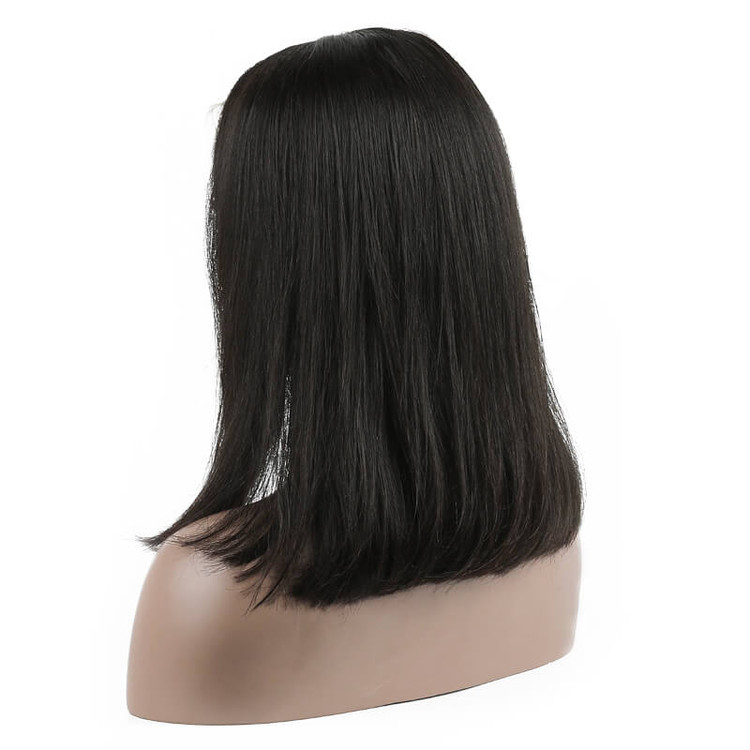 Full Lace rechte bob pruiken 10 inch-30 inch, echt maagdelijk haar pruik 2