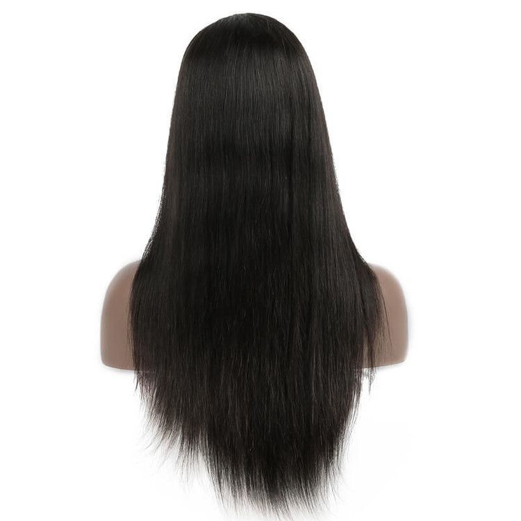 Perucas frontais longas retas de renda, peruca 100% cabelo humano 10-30 polegadas 2