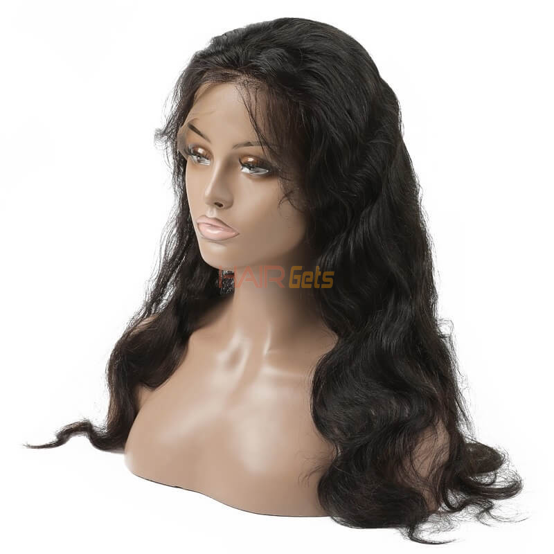 Объемная волна кружева перед парики человеческих волос с детскими волосами, 12-28 дюймов 0