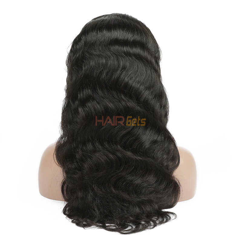 Объемная волна кружева перед парики человеческих волос с детскими волосами, 12-28 дюймов 2