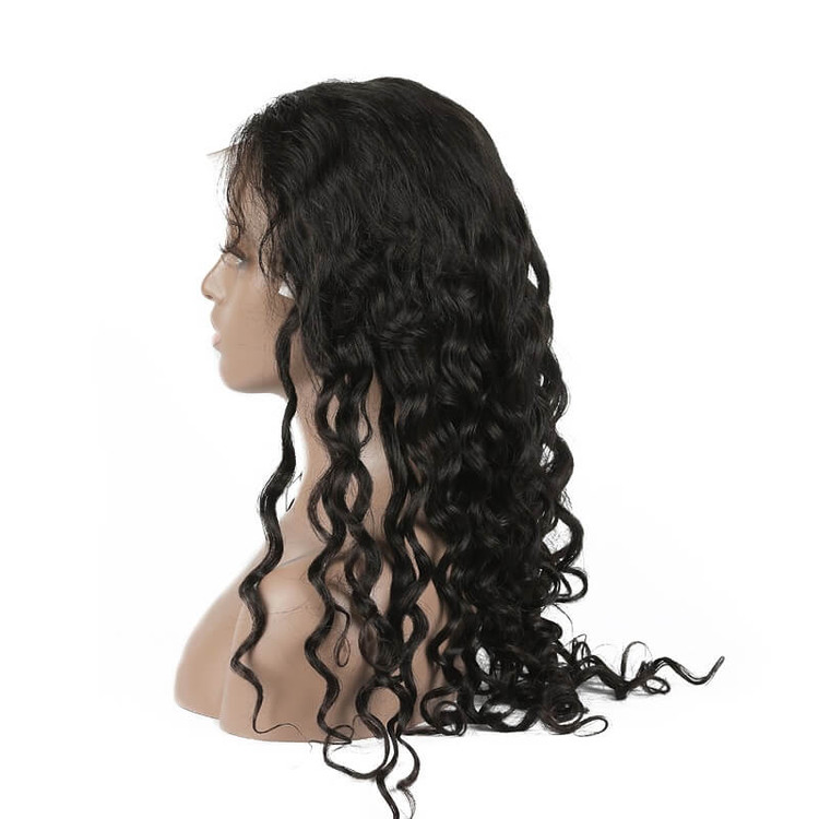 Natural Wave Lace Front Peruk, 10-28 tum Vacker 0