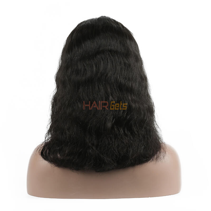 Peruca de renda curta ondulada na frente, perucas de cabelo humano de 8-30 polegadas para mulheres 2