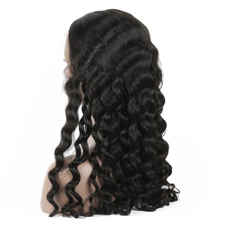 Perruques Lace Front frisées lâches, perruques de cheveux humains avec remise 12-30 pouces 1