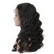 Bästa kvalitet Loose Wave Lace Front Människohår Peruk Soft Like Silk 1 small