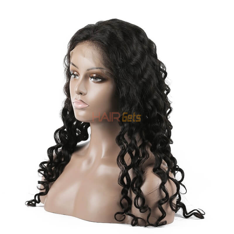 Lace Front Human Hair Water Wave Wigs, 10-30 Inch  Smooth & Shiny 0