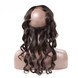 Cabello virgen liso 360 Frontal de encaje, Frontal de ondas de agua para mujeres