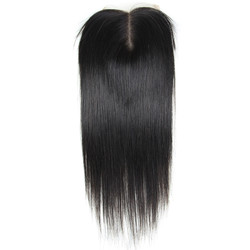 Hot salg Virgin Straight Hair 4x4 Lace Closure Back