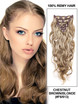 Kastanienbraun/Blond (#F6-613) Premium Body Wave Clip In Hair Extensions 7 Stück