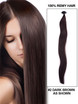 50 stykker Silky Straight Remy Stick Tip/I Tip Hair Extensions Natural Black(#1B)