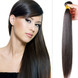 Шелковистые прямые девственные бразильские пучки волос натуральный черный 1 шт.