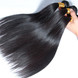 3 пучка натуральных черных 8A шелковистых прямых девственных бразильских волос