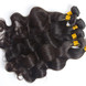 4 pcs Body Wave 8A Cabelo Virgem Brasileiro Preto Natural