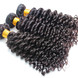 3 Bundle Deep Wave 8A Virgin Brasilianische Haarwebart Natural Black