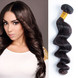 Paquetes de cabello virgen brasileño de onda suelta Negro natural 1pcs