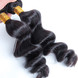 2 paquetes de armadura de cabello brasileño negro natural 8A de onda suelta