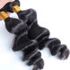 2 Pacotes Loose Wave Natural Preto 8A trança de cabelo brasileiro