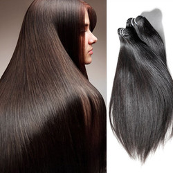 1pcs 7A Virgin Indian Hair Silky Straight Natural Black