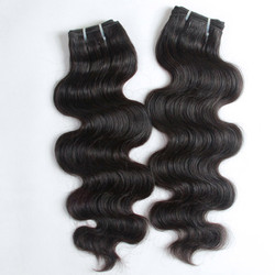 2pcs 7A Onda del cuerpo Virgin Indian Hair Weave Natural Black